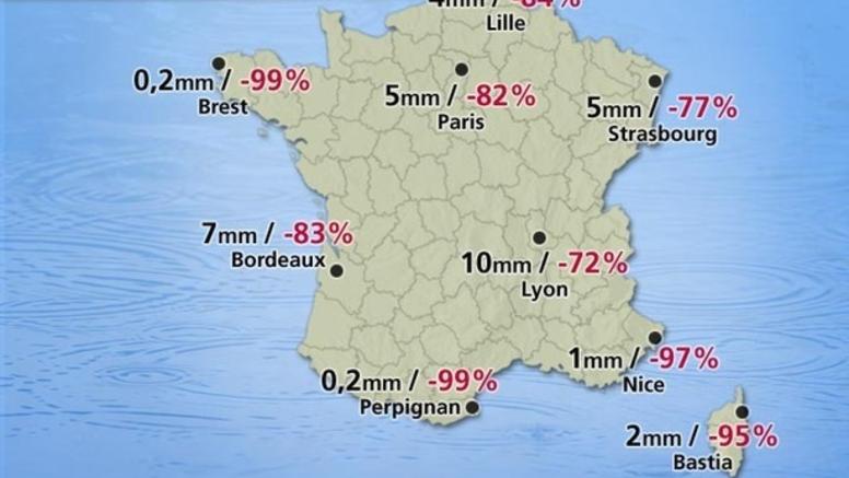 La sécheresse s'aggrave sur la France
